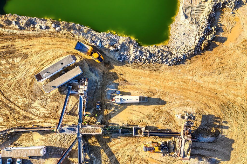 can you fly drones over mines
