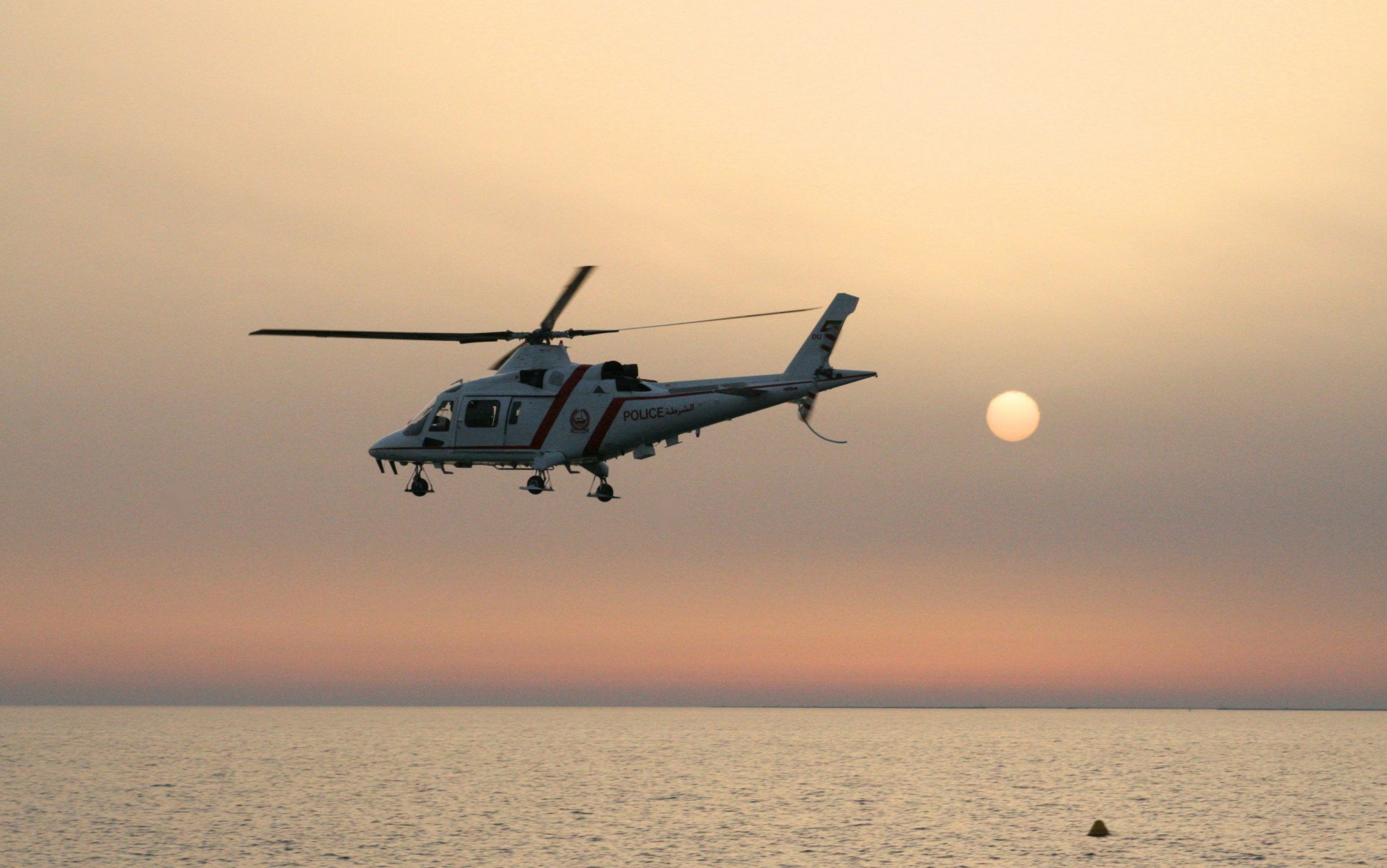 flying helicopter