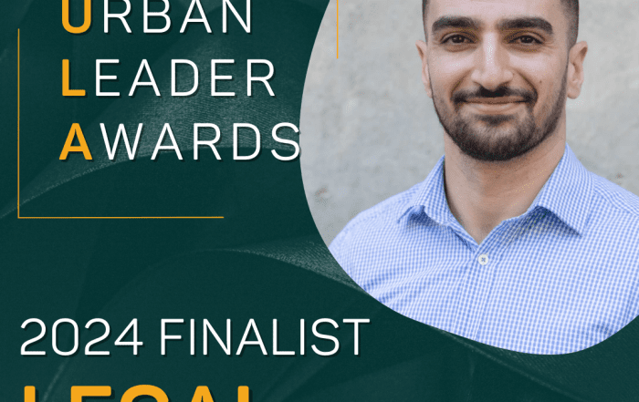 Amin Hamzavian urban leader awards